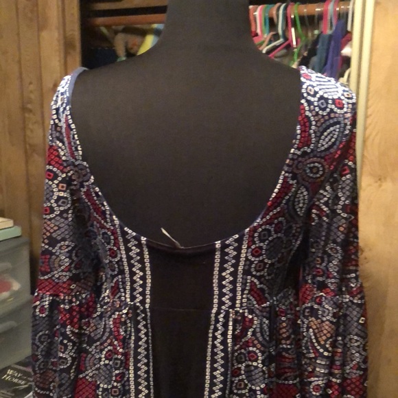 Beautiful FREE PEOPLE Velvet Dress 👗 Size Medium - Picture 6 of 15